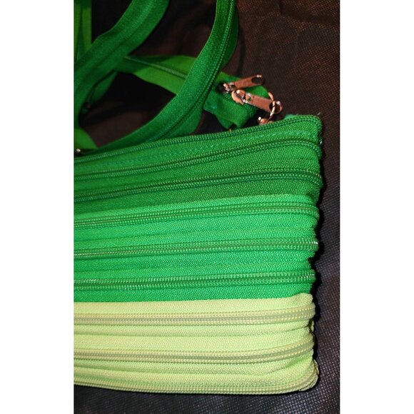 Cupcakes & Cartwheels Ombre Green Zipper Purse With Adjustable Strap Unique - Picture 6 of 8
